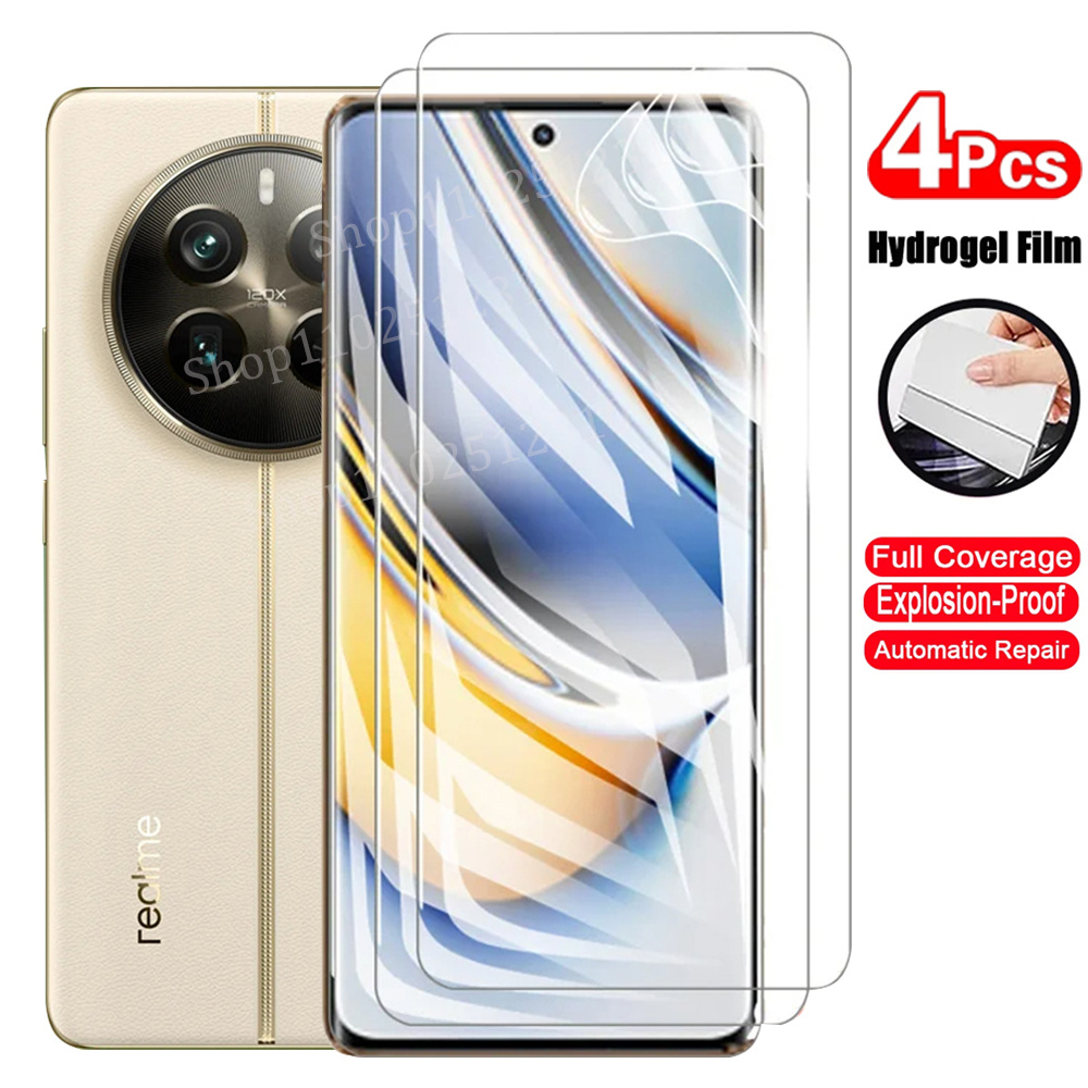 Realme C67 - 4PCS Hydrogelฟิล์มสําหรับRealme 12 Pro Plusป้องกันหน้าจอนุ่มสําหรับRealme 13
