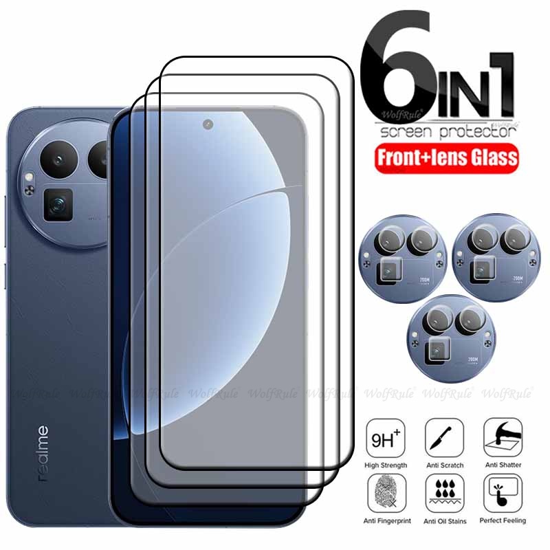 Realme Gt 6 - ฟิล์มกระจกนิรภัย 6-in-1 สำหรับ Realme GT 8