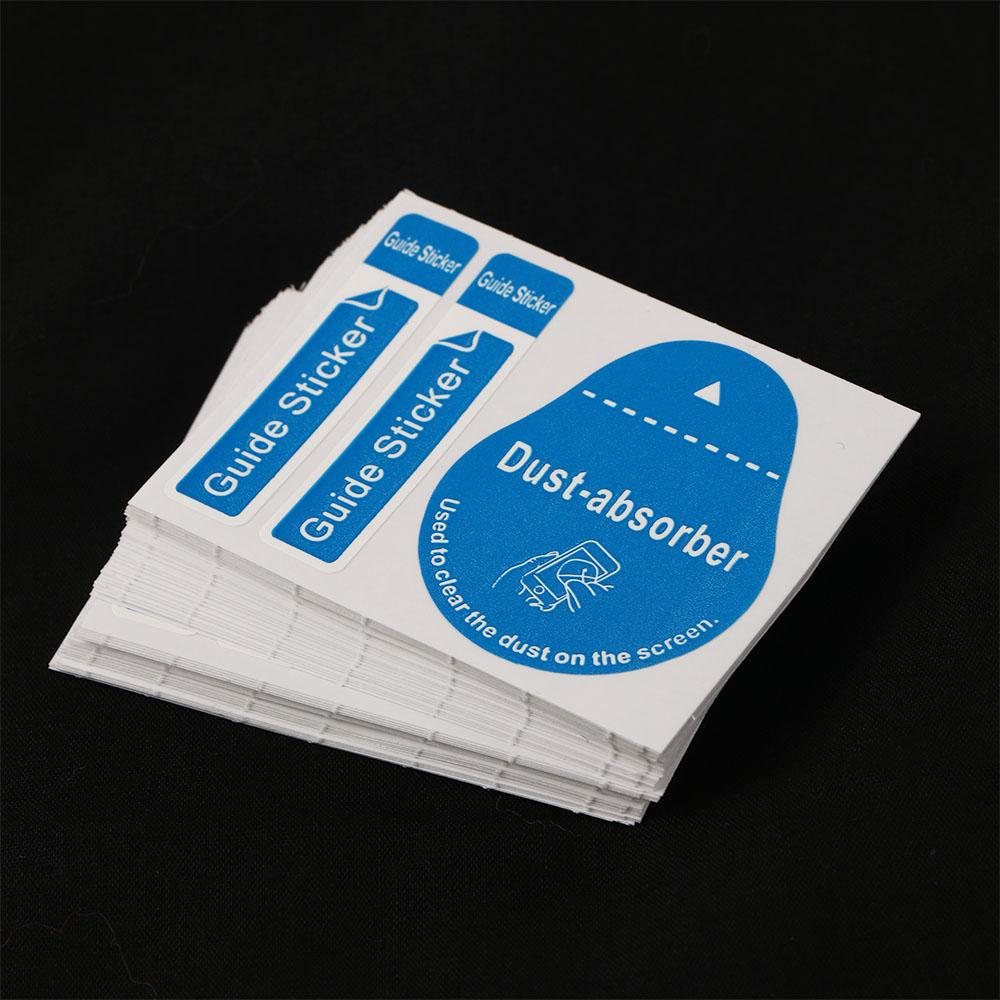 Dust Removal Sticker - สติกเกอร์นำทางสำหรับกระจกกันรอยเลนส์ น้ำยาทำความสะอาดหน้าจอ อุปกรณ์ทำความสะอาดหน้าจอ สติกเกอร์กำจัดฝุ่น แผ่นดูดฝุ่นสำหรับโทรศัพท์มือถือ กระดาษดูดฝุ่น