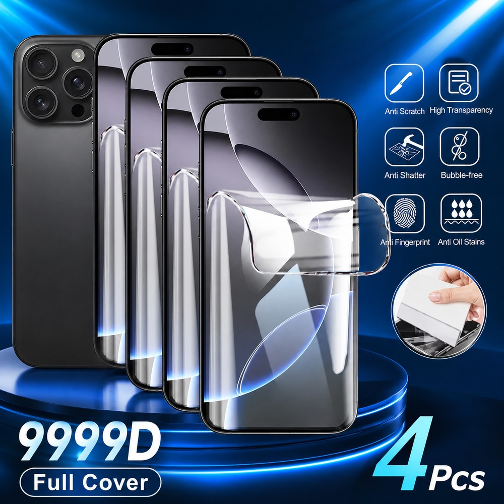Realme Gt 6 - ฟิล์มไฮโดรเจล 4 ชิ้น สำหรับ Realme GT