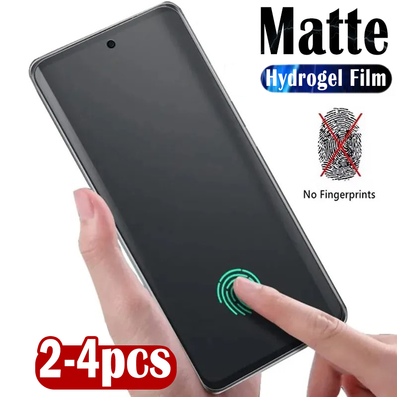 Realme Gt 6 - 2-4pcs Matte Frosted ซิลิโคน Hydrogel ฟิล์มนุ่มสําหรับ