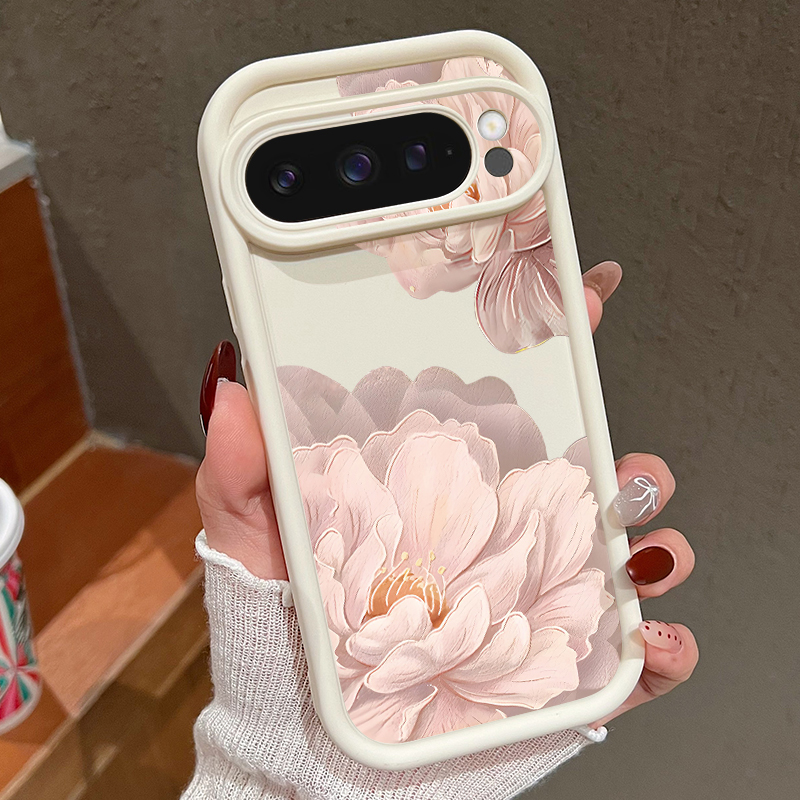 ดอกไม้สีชมพูลวดลายเคสโทรศัพท์  - Google Pixel 8A บทวิจารณ์และราคา