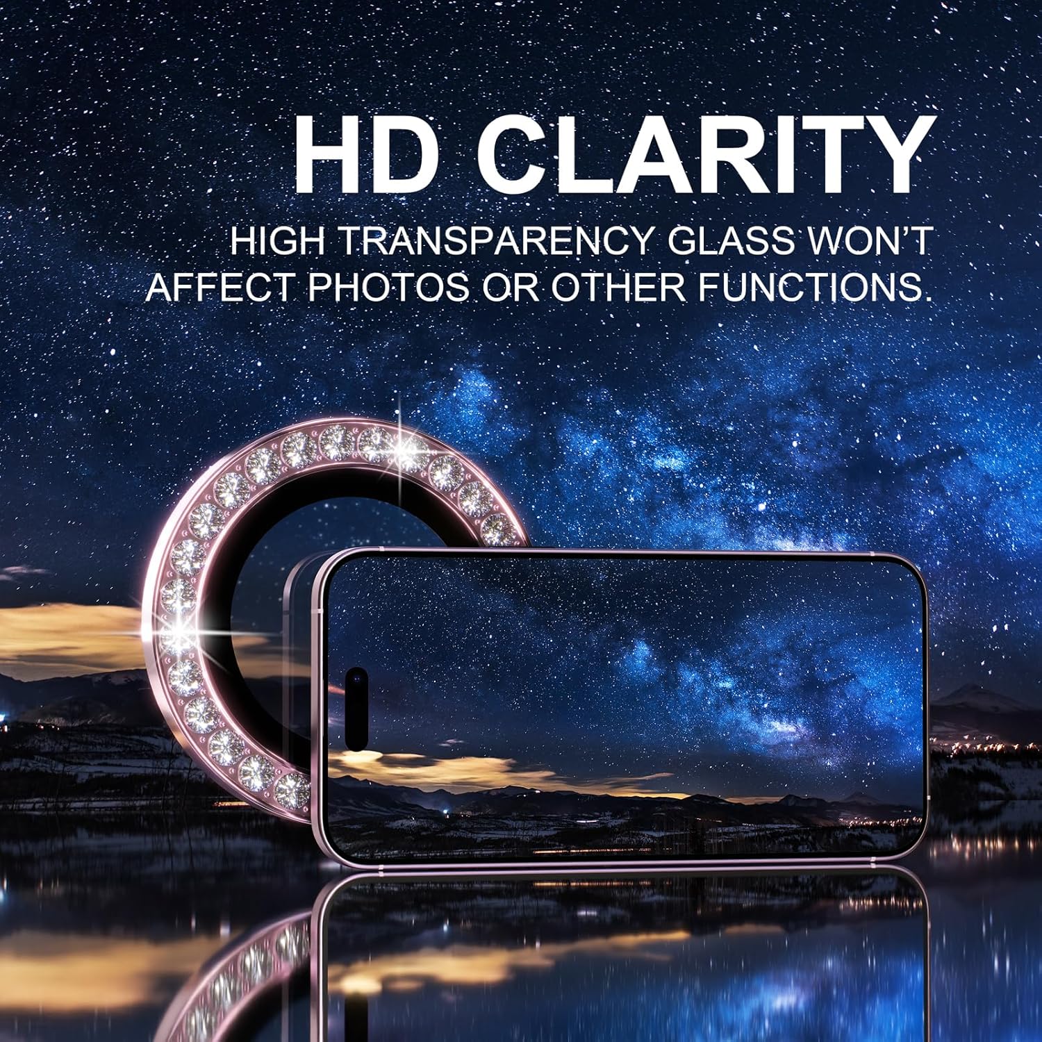 ฟิล์มกันรอยเลนส์กล้องสีชมพูวิ้ - Tempered Glass Screen 9H บทวิจารณ์และราคา