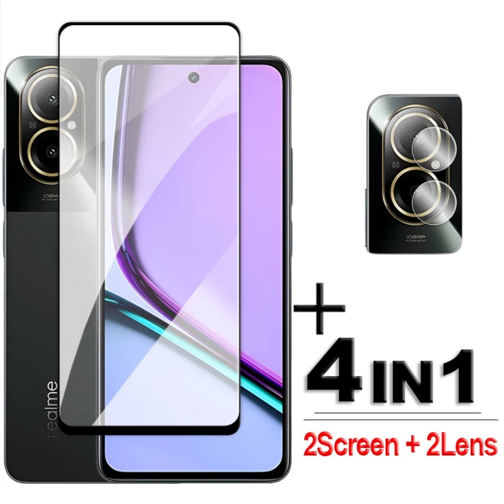 4in1 กระจกนิรภัยสําหรับRealme  - Realme C67 บทวิจารณ์และราคา