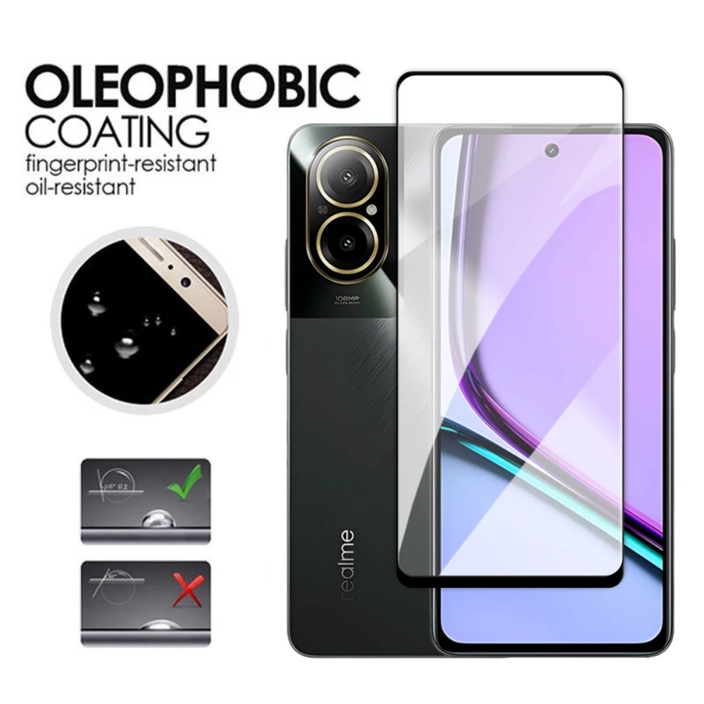 4in1 กระจกนิรภัยสําหรับRealme  - Realme C67 บทวิจารณ์และราคา